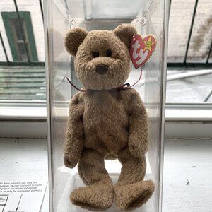 Ty Beanie Babies Collection - Curly - Retired - Brown Nose 1996